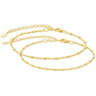 Sterling Silver Chloe Chain Bracelet Set of 2