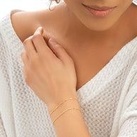 Sterling Silver Chloe Chain Bracelet Set of 2