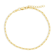 Sterling Silver Paperclip Chain Bracelet