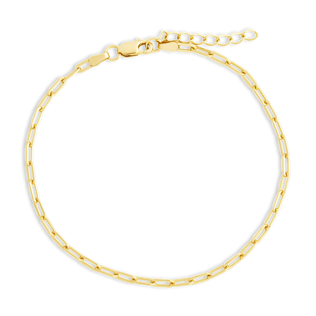 Sterling Silver Paperclip Chain Bracelet