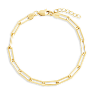 Sterling Silver Paperclip Chain Bracelet