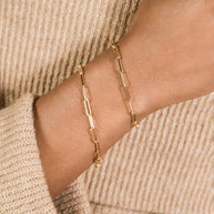 Sterling Silver Paperclip Chain Bracelet
