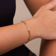 Sterling Silver Paperclip Chain Bracelet
