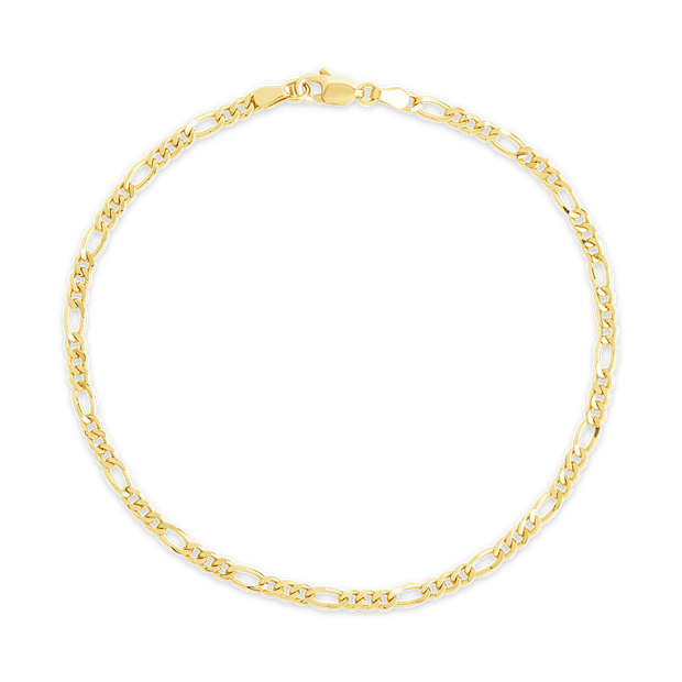 Sterling Silver Figaro Chain Bracelet