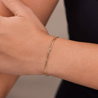 Sterling Silver Figaro Chain Bracelet