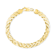 Sterling Silver Woven Chain Bracelet