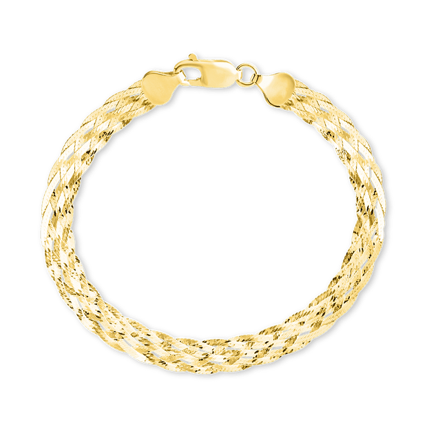 Sterling Silver Woven Chain Bracelet
