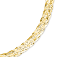Sterling Silver Woven Chain Bracelet