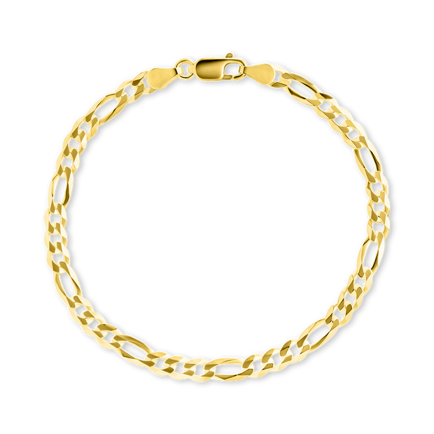 Dainty Sterling Silver Figarro Chain Bracelet