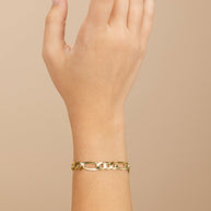 Dainty Sterling Silver Figarro Chain Bracelet