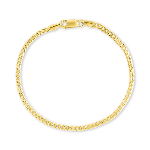Sterling Silver Kira Wheat Chain Bracelet