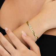 Sterling Silver Malena Cuban Link Chain Bracelet