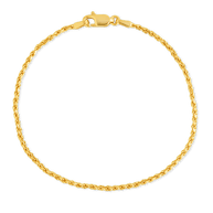 Sterling Silver Belen Dainty Rope Chain Bracelet