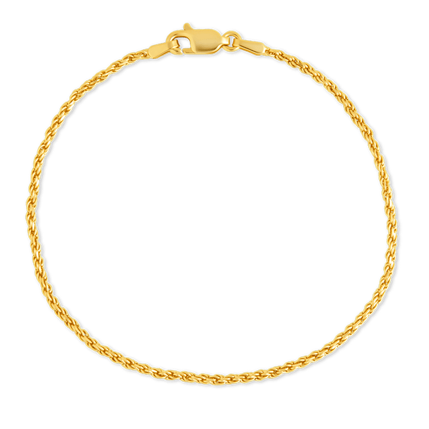 Sterling Silver Belen Dainty Rope Chain Bracelet