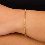 Sterling Silver Belen Dainty Rope Chain Bracelet