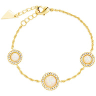 Oasis Opal & CZ Stationed Bracelet