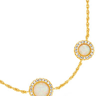 Oasis Opal & CZ Stationed Bracelet