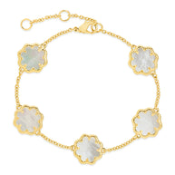 Rose Petal Station Bracelet