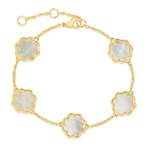 Rose Petal Station Bracelet