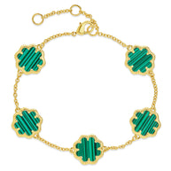 Rose Petal Station Bracelet