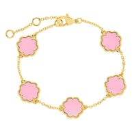 Rose Petal Station Bracelet