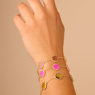 Rose Petal Station Bracelet