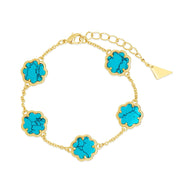 Rose Petal Station Bracelet