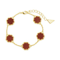 Rose Petal Station Bracelet