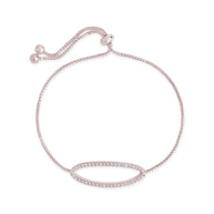 Oval CZ Slider Bracelet