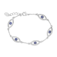 Evil Eye Bracelet with CZ