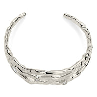 Tully CZ Molten Metal Cuff Bracelet