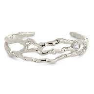 Tully CZ Molten Metal Cuff Bracelet