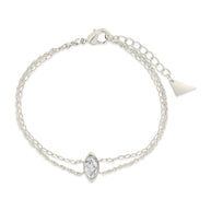 Karlie CZ & Layered Chain Bracelet
