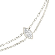 Karlie CZ & Layered Chain Bracelet