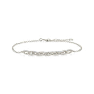 Harley CZ Interlocking Chain Bracelet