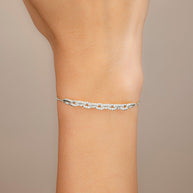 Harley CZ Interlocking Chain Bracelet