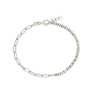 Emerald CZ Tennis & Chain Bracelet