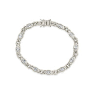 Cassie CZ Bezel Tennis Bracelet