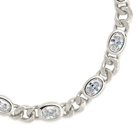 Cassie CZ Bezel Tennis Bracelet