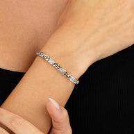 Cassie CZ Bezel Tennis Bracelet