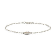 Raemy CZ Rose Petal Station Bracelet