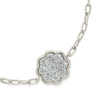 Raemy CZ Rose Petal Station Bracelet