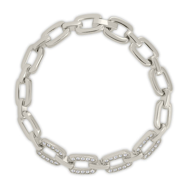 Fiona CZ Statement Chain Link Bracelet