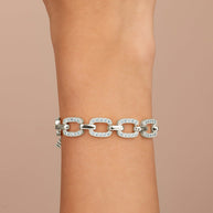 Fiona CZ Statement Chain Link Bracelet