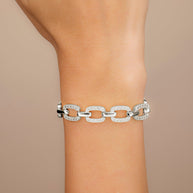 Fiona CZ Statement Chain Link Bracelet
