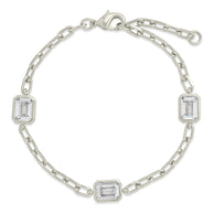 Lennox Station CZ Chain Bracelet Set