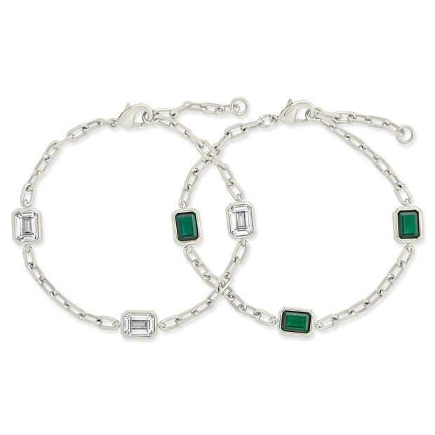Lennox Station CZ Chain Bracelet Set