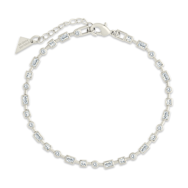 Camden CZ Staggered Tennis Bracelet
