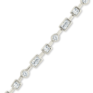 Camden CZ Staggered Tennis Bracelet