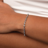 Camden CZ Staggered Tennis Bracelet